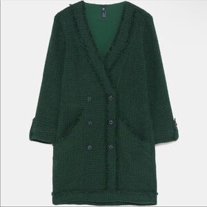Zara Deep Green Women's Sweater Dress